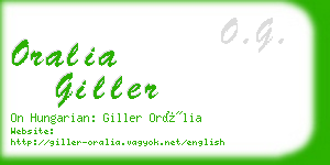 oralia giller business card
